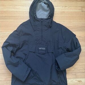 Black Men's Anorak Jacket Park City